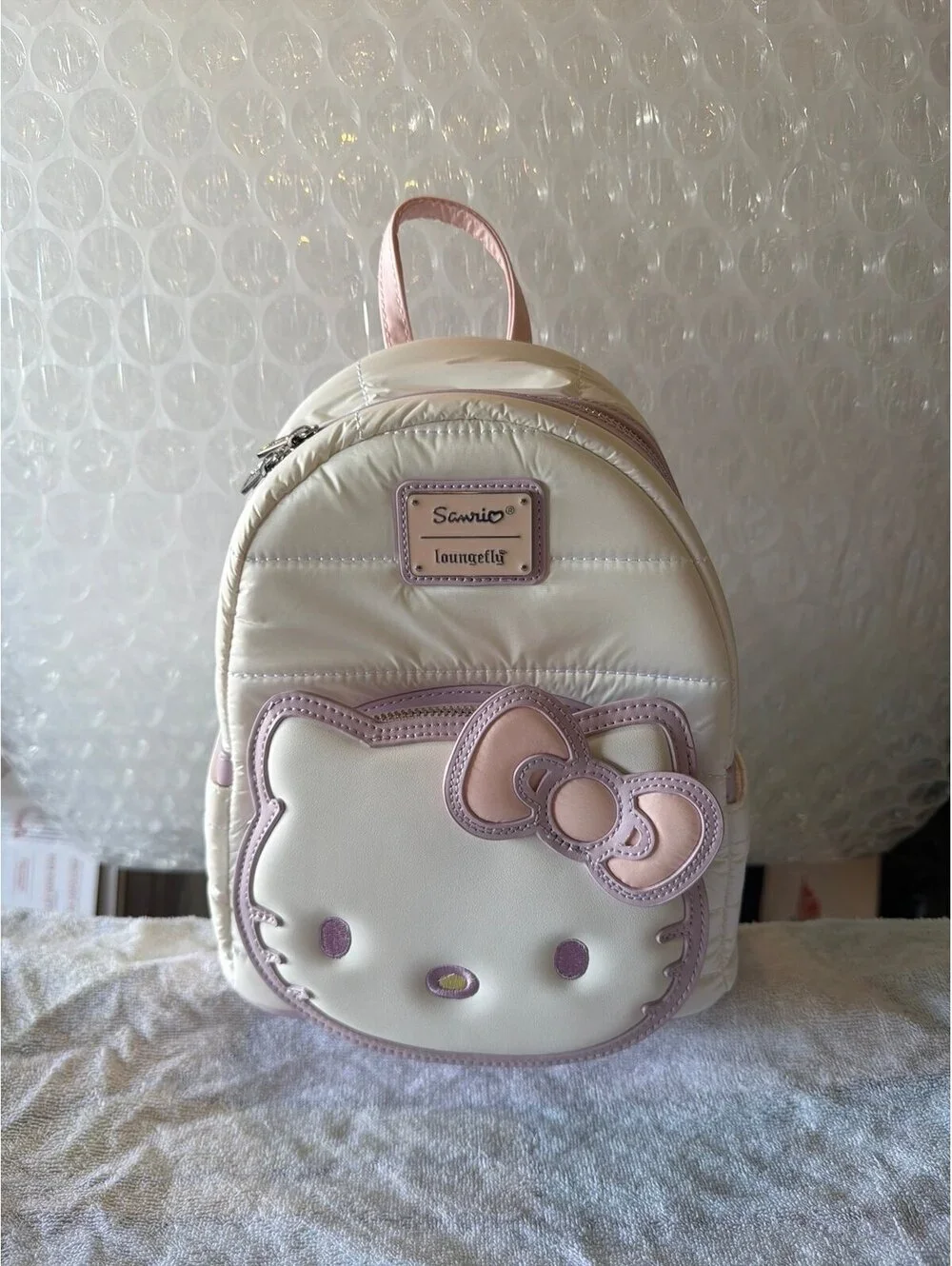 Loungefly Sanrio Hello Kitty Quilted Texture Mini Backpack NWT